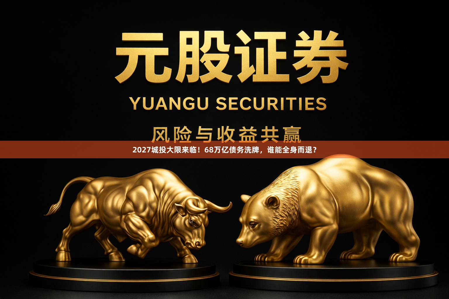 2027城投大限来临！68万亿债务洗牌，谁能全身而退？