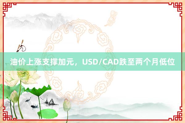 油价上涨支撑加元，USD/CAD跌至两个月低位