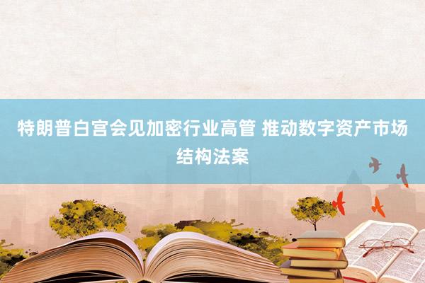 特朗普白宫会见加密行业高管 推动数字资产市场结构法案