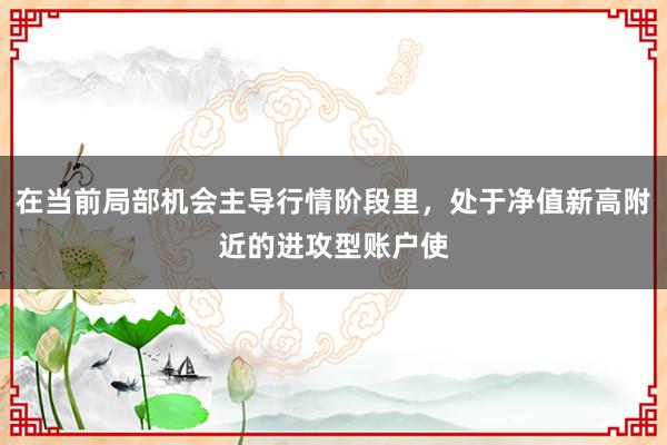 在当前局部机会主导行情阶段里，处于净值新高附近的进攻型账户使