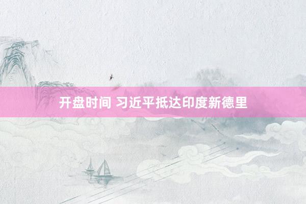 开盘时间 习近平抵达印度新德里