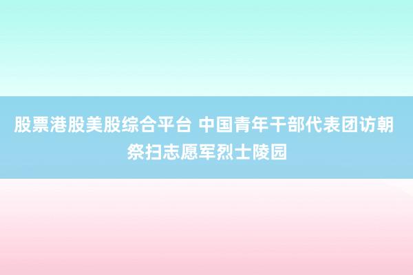 股票港股美股综合平台 中国青年干部代表团访朝 祭扫志愿军烈士陵园