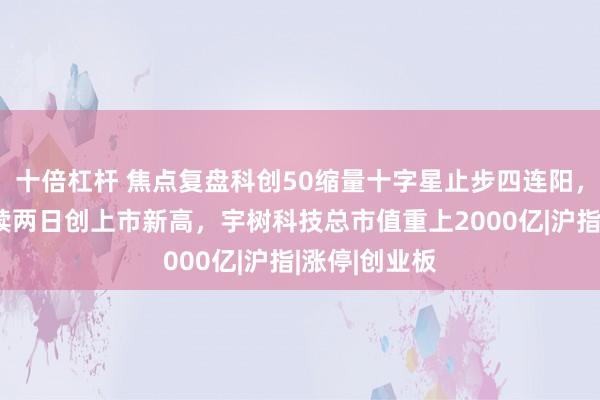 十倍杠杆 焦点复盘科创50缩量十字星止步四连阳，燧原科技连续两日创上市新高，宇树科技总市值重上2000亿|沪指|涨停|创业板